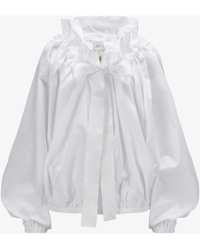 Patou Iconic Volume Bluse - Weiß