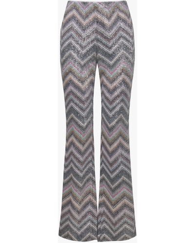 Missoni Pailletten-Hose - Grau