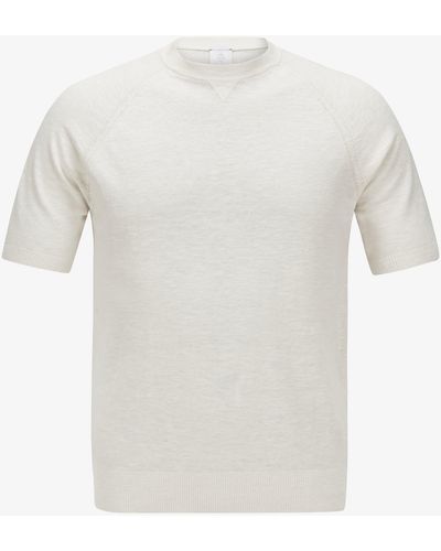 Eleventy Strick-Shirt - Weiß