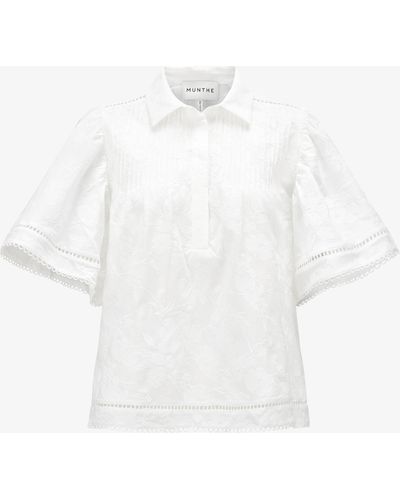 Munthe Occur Hemdblusenshirt - Weiß