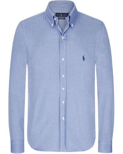 Polo Ralph Lauren Casualhemd Custom Fit Cotton Stretch - Blau