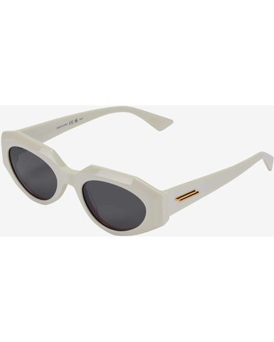 Bottega Veneta Sonnenbrille - Weiß