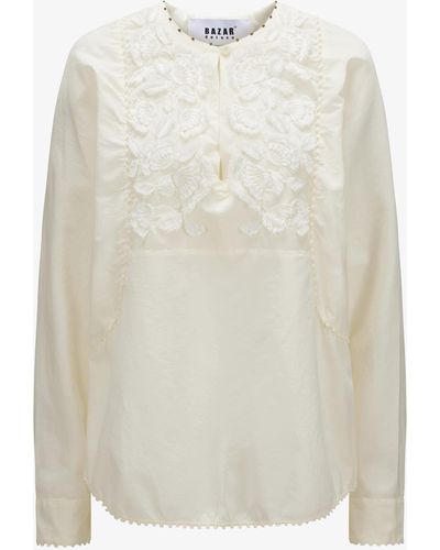 Bazar Deluxe Bluse - Weiß