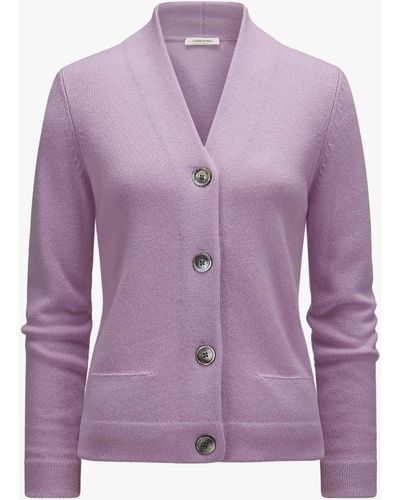 Lodenfrey Cashmere-Strickjacke - Lila