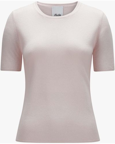 Allude Cashmere-Strickshirt - Weiß