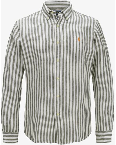 Polo Ralph Lauren Leinenhemd Custom Fit - Mehrfarbig