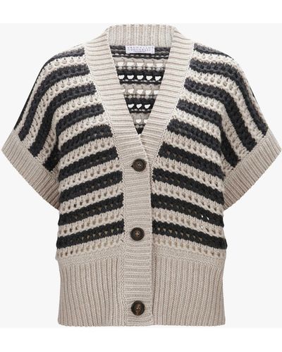 Brunello Cucinelli Strickjacke - Natur