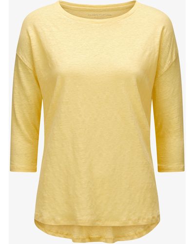 Majestic Filatures Leinen Longsleeve - Gelb