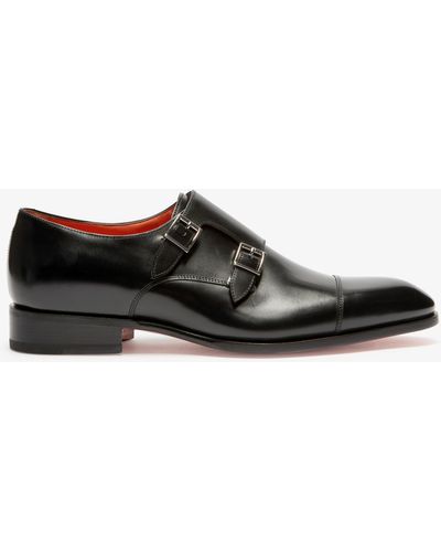 Santoni Double-Monks - Schwarz