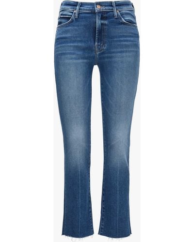 Mother The Rascal Ankle Fray Jeans - Blau