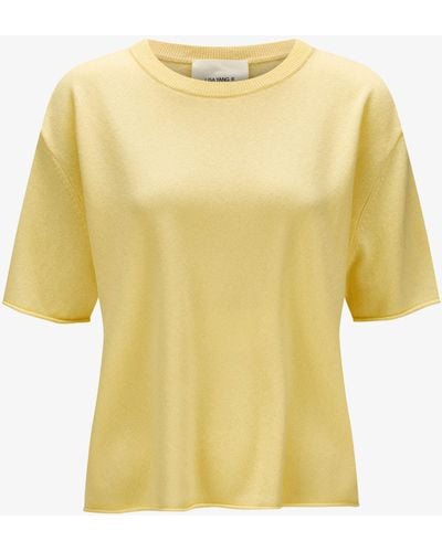 Lisa Yang Cila Cashmere-Strickshirt - Gelb