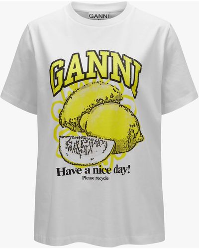 Ganni T-Shirt - Grau