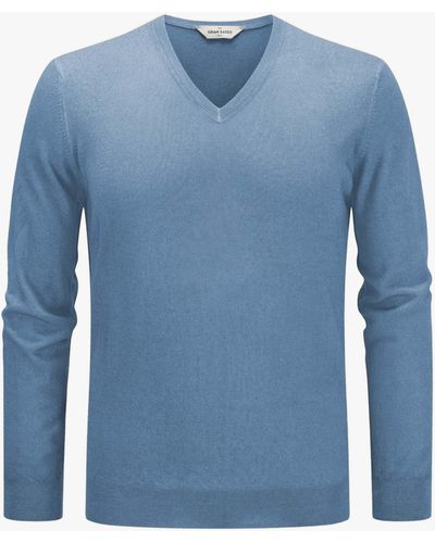 Gran Sasso Cashmere-Pullover - Blau