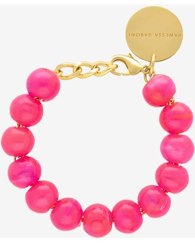 Vanessa Baroni Mini Beads Armband - Pink