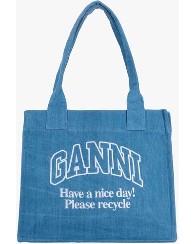 Ganni Shopper - Blau