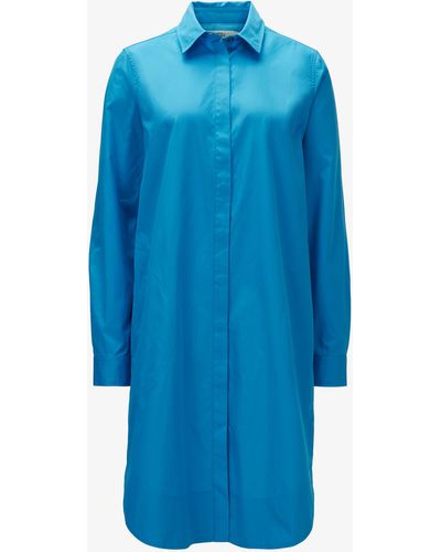 0039 Italy Gracia Hemdblusenkleid - Blau