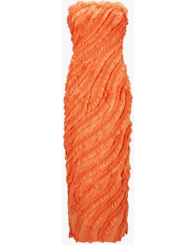 Aje. Terrene Frill Maxikleid - Orange