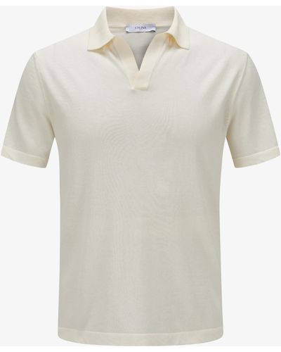 Cruna Levante Strick-Poloshirt - Weiß