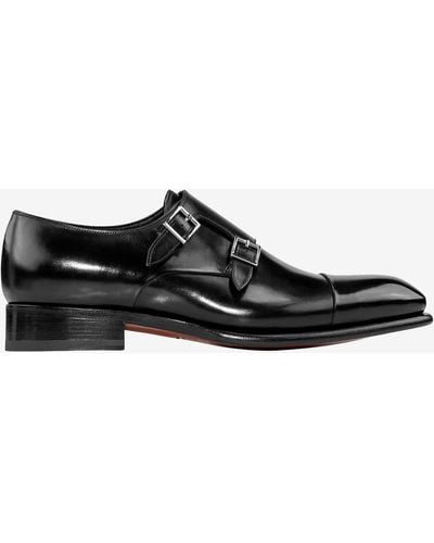 Santoni Double-Monks - Schwarz