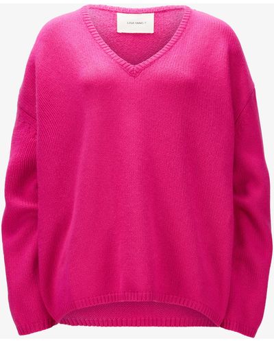 Lisa Yang Mona Cashmere-Pullover - Pink
