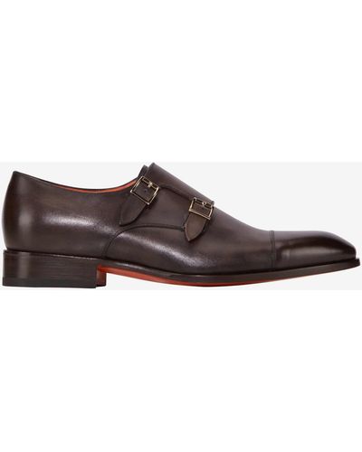 Santoni Double-Monks - Braun