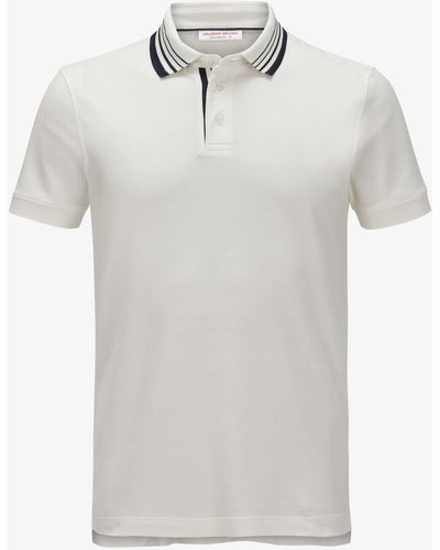Orlebar Brown Dominic Boarder Polo-Shirt - Weiß