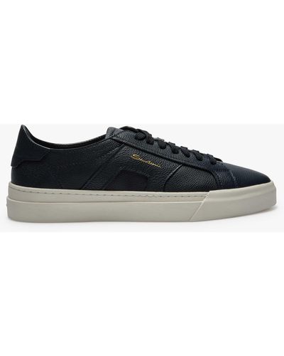 Santoni Double Buckle Sneaker - Schwarz