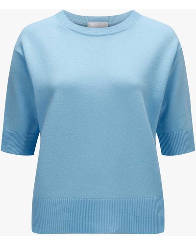 Allude Cashmere-Strickshirt - Blau
