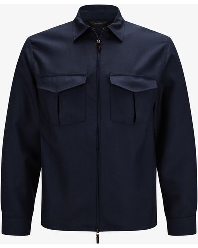 Colombo Cashmere-Shirtjacket - Blau