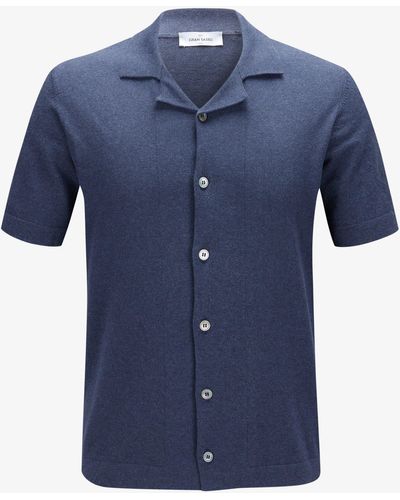 Gran Sasso Strickshirt - Blau