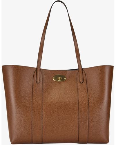 Mulberry Bayswater Tote Two Tone Shopper - Braun