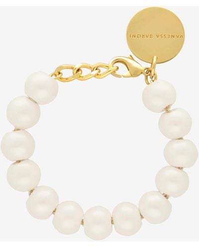 Vanessa Baroni Mini Beads Armband - Natur