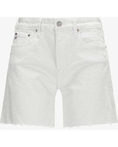 AG Jeans Ex Boyfriend Jeansshorts - Weiß