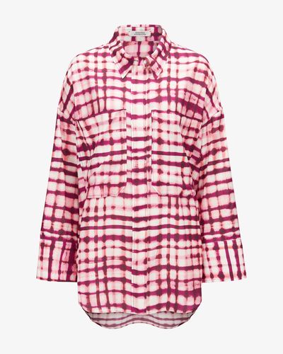 Dorothee Schumacher Checked Statement Bluse - Rot