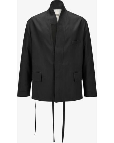 Mordecai Kimono Suit Jacket - Schwarz
