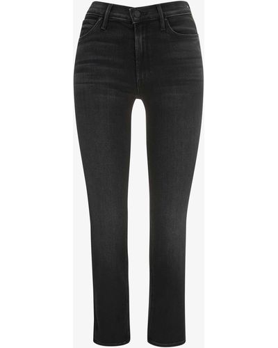 Mother The Mid Rise Dazzler 7/8-Jeans Slim Ankle - Schwarz
