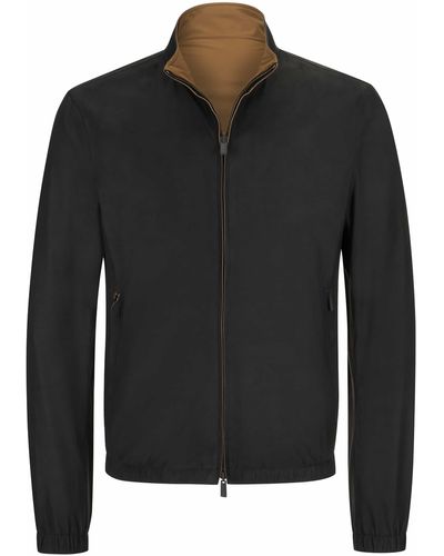 Zegna Wende-Lederblouson - Schwarz