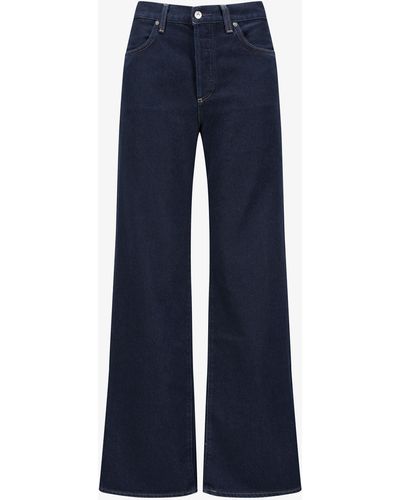 Citizens of Humanity Annina Jeans Relaxed Rise Wide Leg - Blau