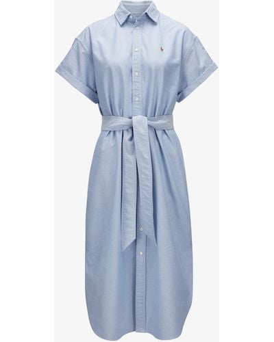 Polo Ralph Lauren Hemdblusenkleid - Blau