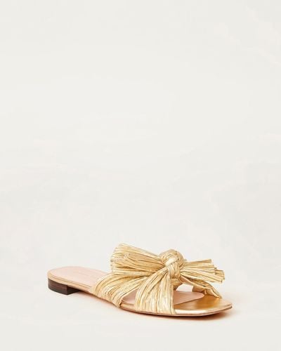 Flat slides shop with bow