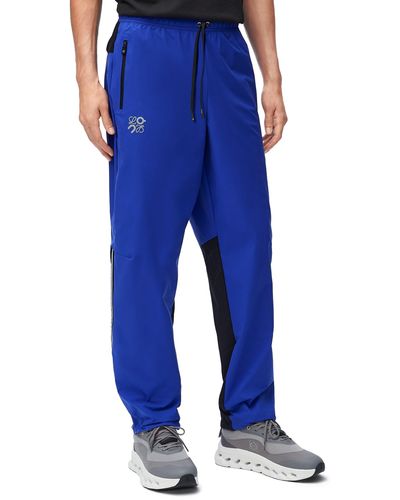 Loewe Luxury Tracksuit Pants In Technical Shell - Blue