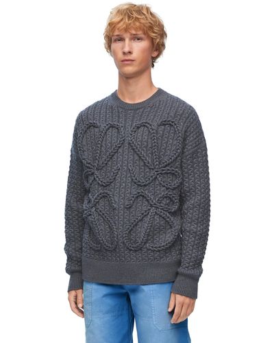 Loewe Sweater In Wool - Blue