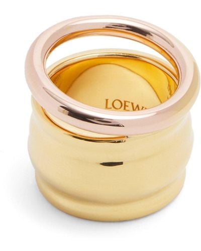 Loewe Nappa Knot Ring In Sterling Silver - Metallic