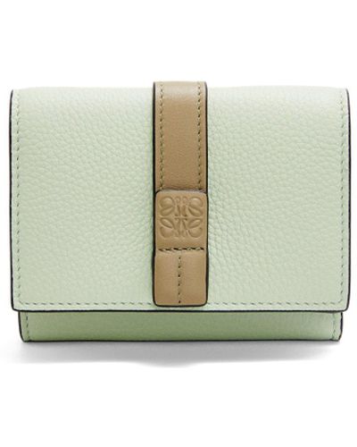 Loewe Luxury Trifold Wallet In Soft Grained Calfskin - Multicolour