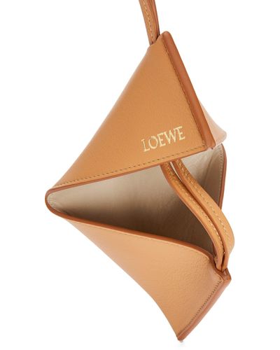 Loewe Luxury Puzzle Fold Charm In Classic Calfskin - Multicolor