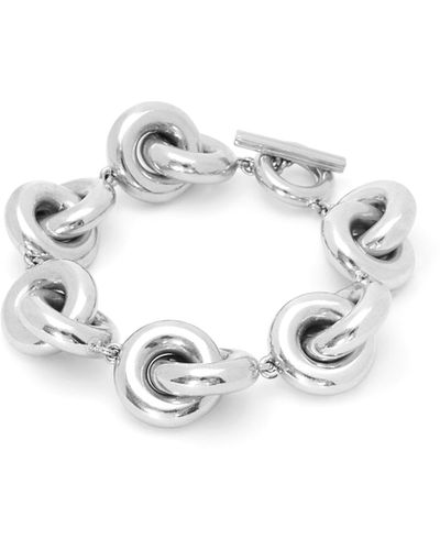 Loewe Donut Link Bracelet In Sterling Silver - White