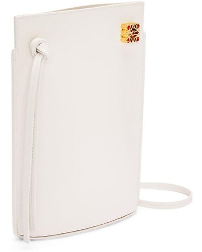 Loewe Dice Pocket In Classic Calfskin - White