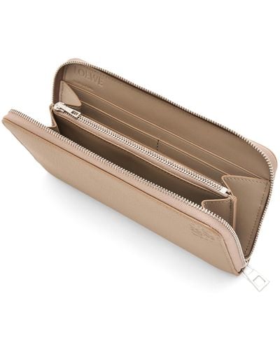 Loewe Luxury Zip Around Wallet In Soft Grained Calfskin - Multicolor