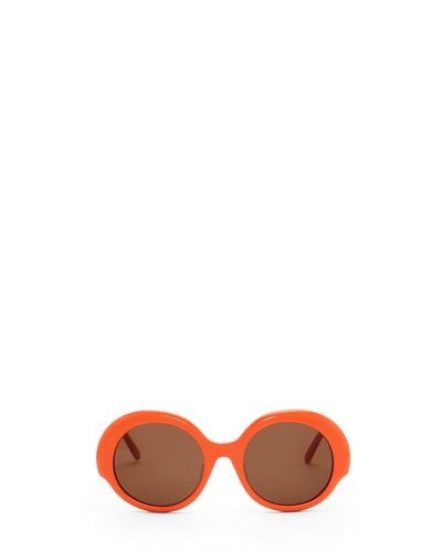 Loewe Round Slim Sunglasses - Orange