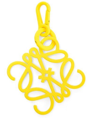 Loewe Anagram Brass And Stainless Steel Charm - Yellow
